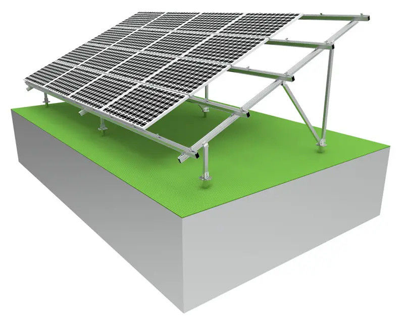 Telaio del pannello solare della struttura di sostegno di pannello solare del fondamento della vite fino a velocità del vento 60m/S