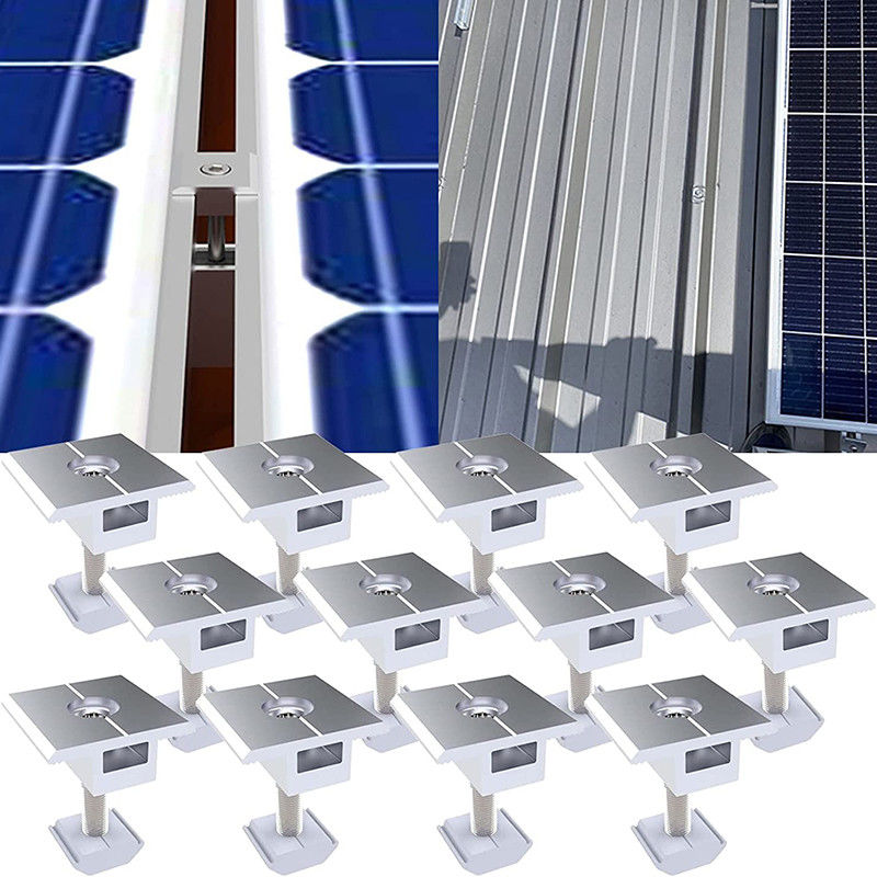 Pannello solare certificato ISO9001 Installazione sicura anti-corrosione con morsetto centrale