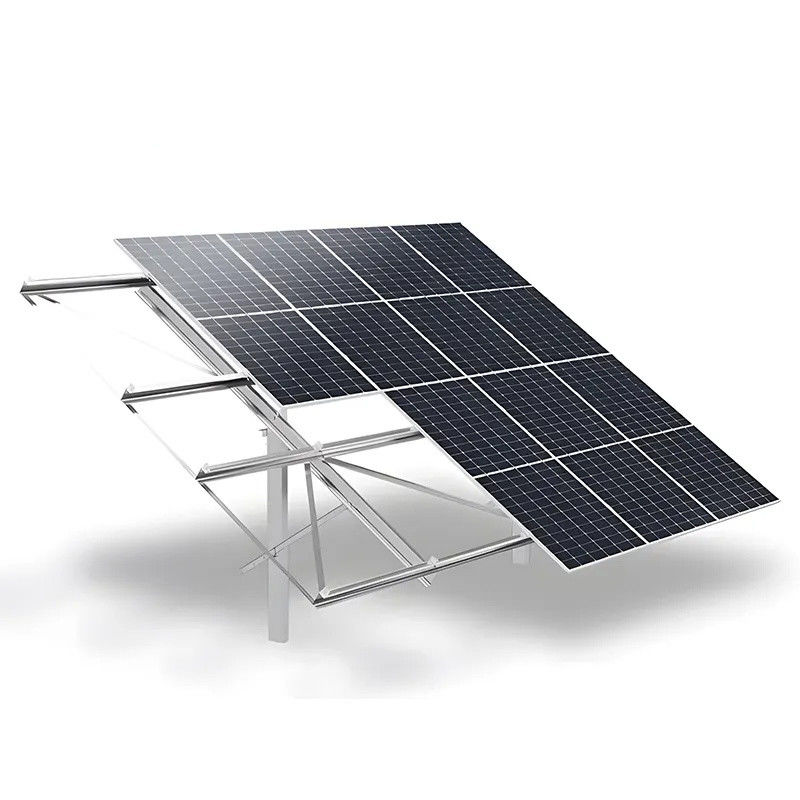 Sistema di montaggio solare galvanizzato a caldo ad angolo di inclinazione da 0 a 60 gradi rivestito di alluminio zinco magnesio
