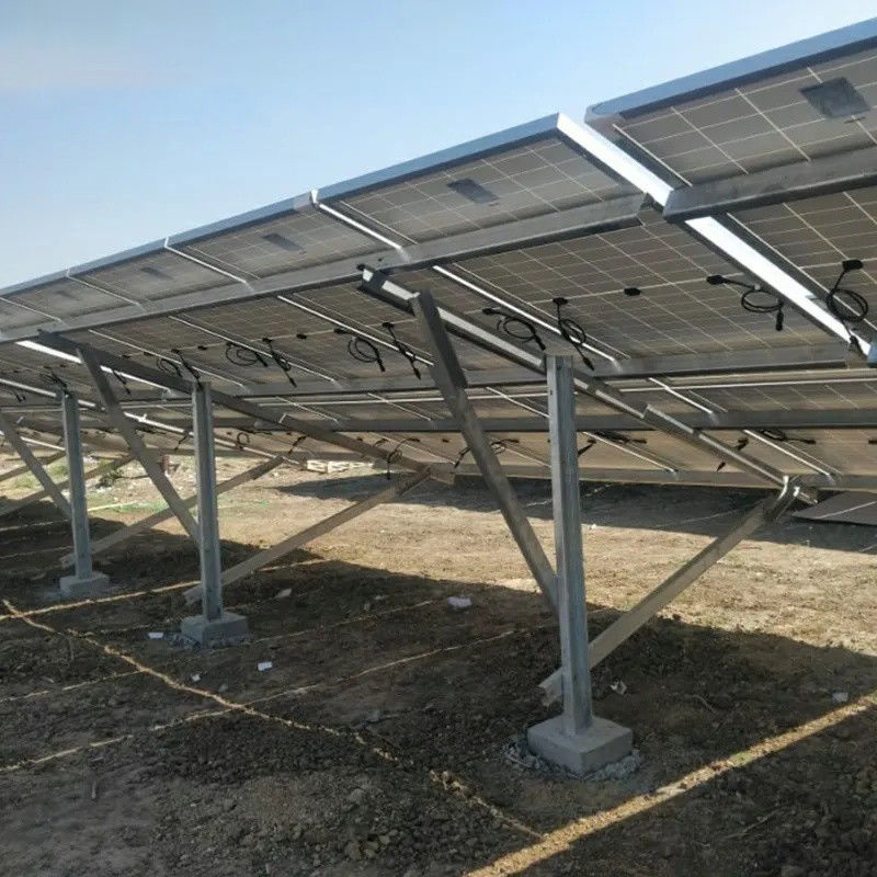 Sistema di montaggio solare galvanizzato a caldo ad angolo di inclinazione da 0 a 60 gradi rivestito di alluminio zinco magnesio