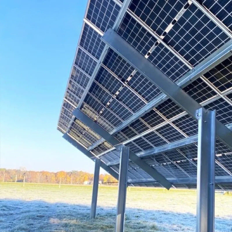 Sistema di montaggio solare galvanizzato a caldo ad angolo di inclinazione da 0 a 60 gradi rivestito di alluminio zinco magnesio