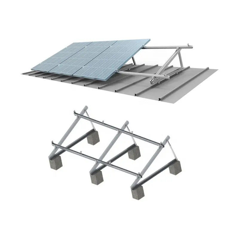 Supporti per il montaggio sul tetto di pannelli solari naturali a forma di C per impianti su larga scala
