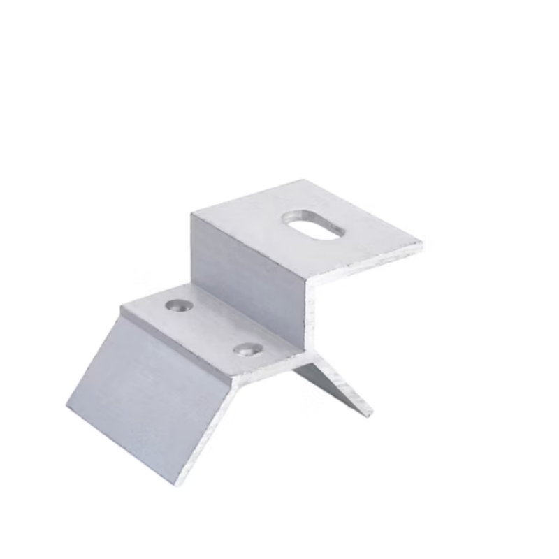 Morsetto in lega di alluminio con bulloni doppi e presa zigrinata per fissaggio strutturale resistente alle vibrazioni - Morsetto solare per tetto