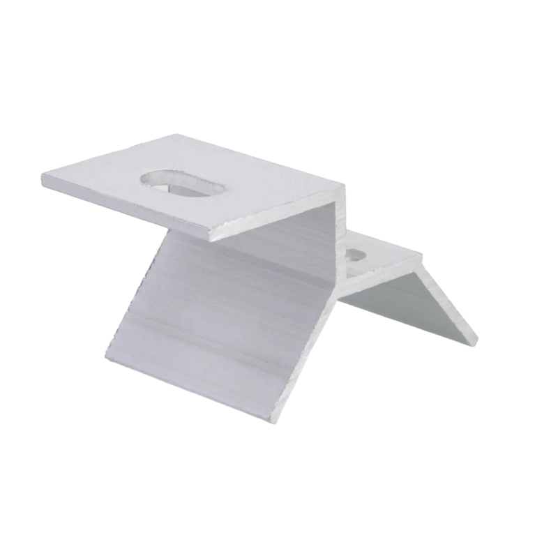 Morsetto in lega di alluminio con bulloni doppi e presa zigrinata per fissaggio strutturale resistente alle vibrazioni - Morsetto solare per tetto