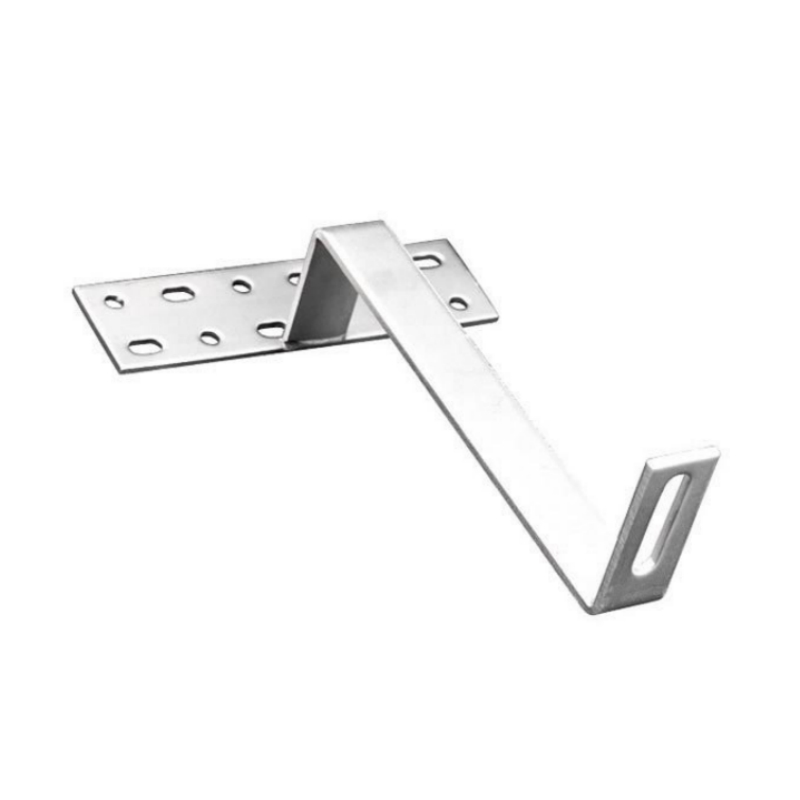 Sistema di montaggio per tetto piano in acciaio inossidabile fabbricato in fabbrica per pannelli solari per tetto in ardesia solare