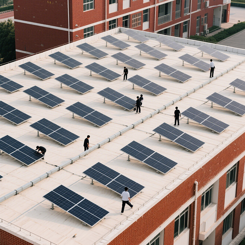 Supporti per il montaggio sul tetto di pannelli solari in lega di alluminio per il tetto metallico 25 anni di vita