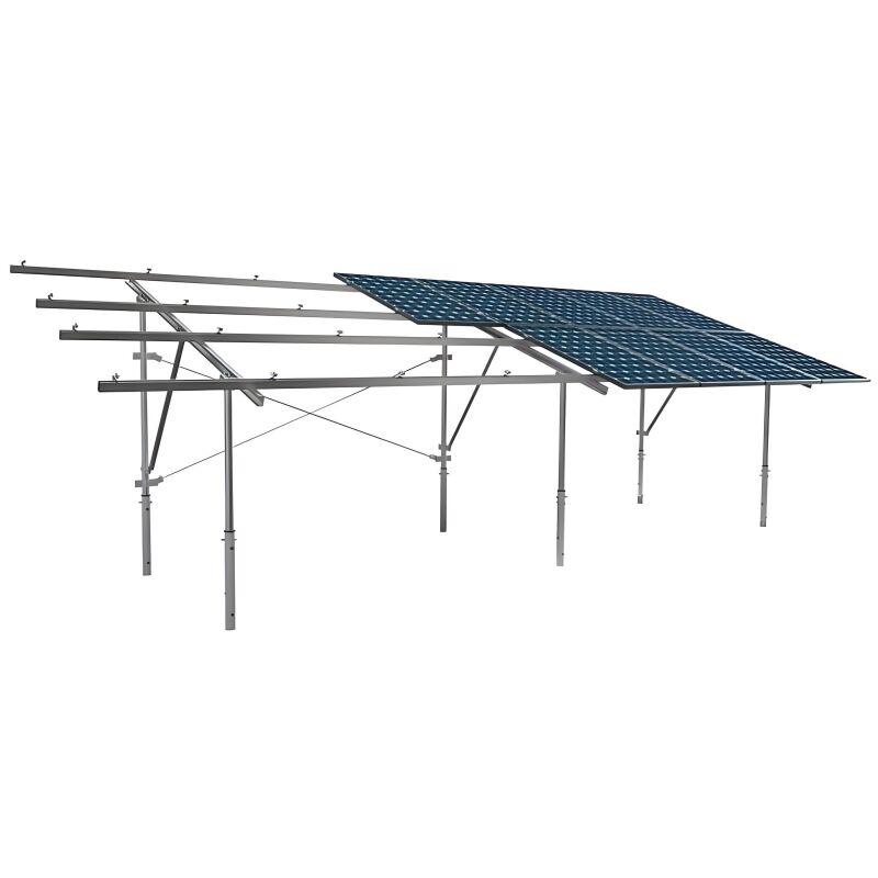 Staffe di montaggio per pannelli solari con design preassemblato, che consentono di risparmiare tempo di installazione e forniscono un supporto robusto per i pannelli solari